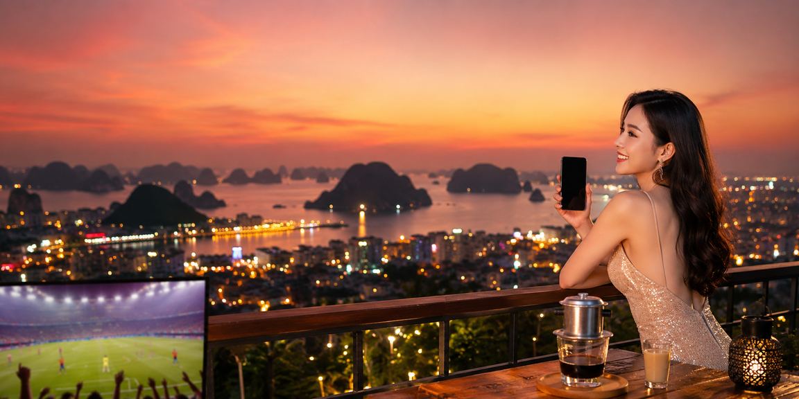 Không gian cá cược thể thao hiện đại tại Việt Nam với màn hình theo dõi tỷ số trực tiếp